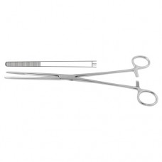 Bozemann Sponge Holding Forcep Straight Stainless Steel, 26 cm - 10 1/4"